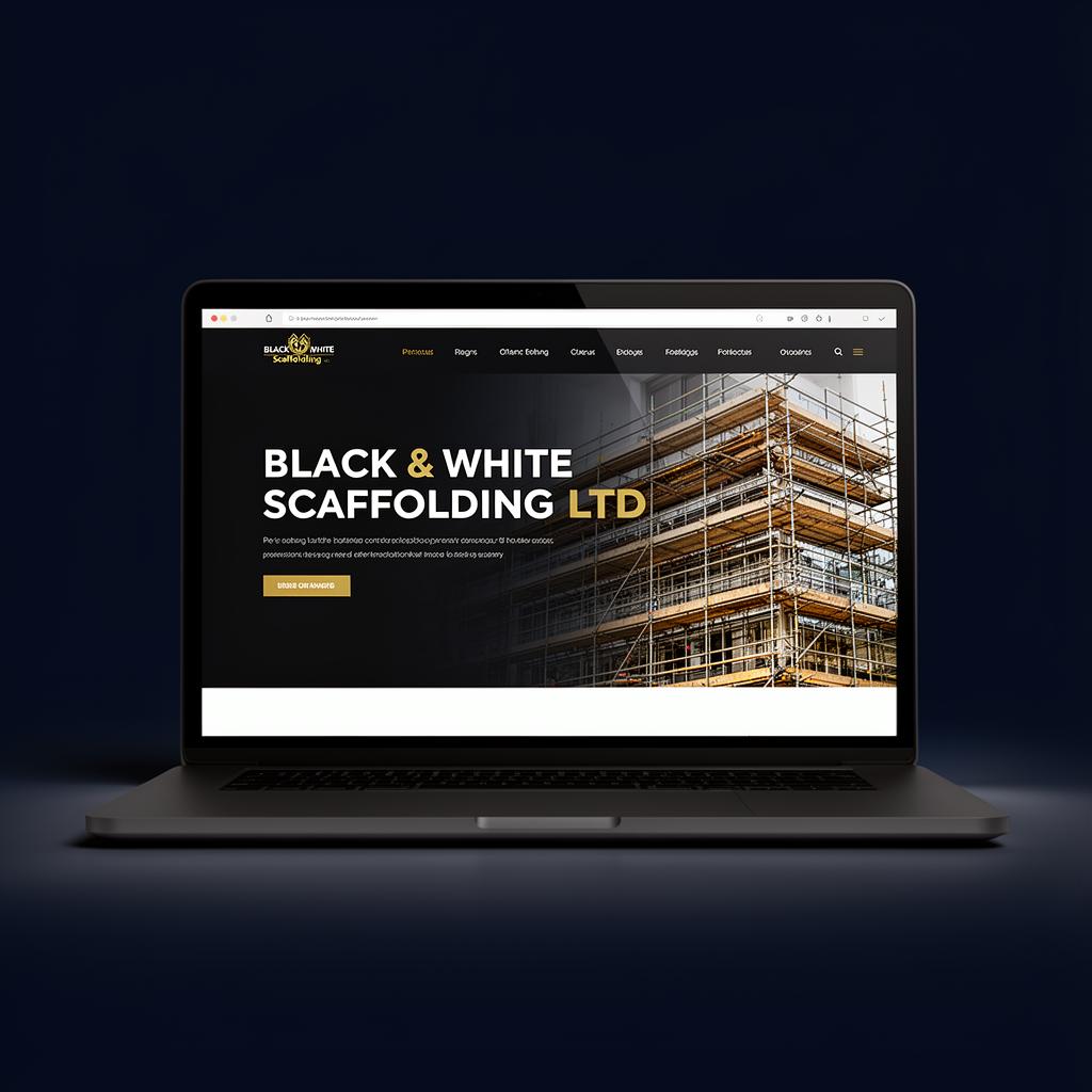 Black & White Scaffolding LTD website preview